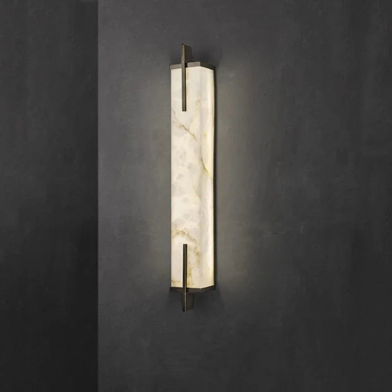 Applique murale LED Premium en laiton doré et marbre | Marco Lucetti