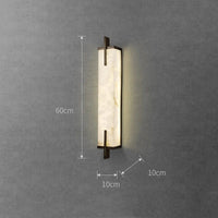 Applique murale LED Premium en laiton doré et marbre | Marco Lucetti Noir