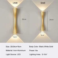 Applique murale LED Premium pour intérieur et extérieur, design moderne et minimaliste, imperméable | Marco Lucetti