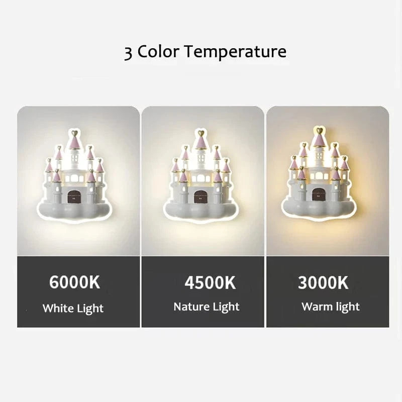 Applique murale LED Princesse pour bébé/enfant - Protection des yeux | Marco Lucetti 3 Température de couleur