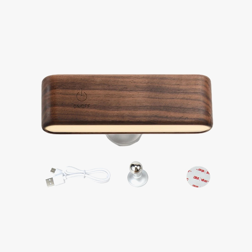Applique Murale LED Rechargeable Rotation 360° avec Fonction Mémoire - Design360