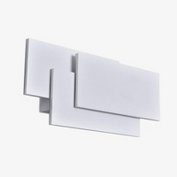 Applique murale LED en aluminium Painted rectangles