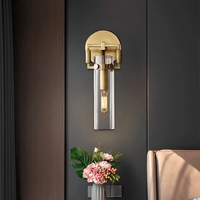 Applique murale LED rétro américaine métal & verre | Marco Lucetti