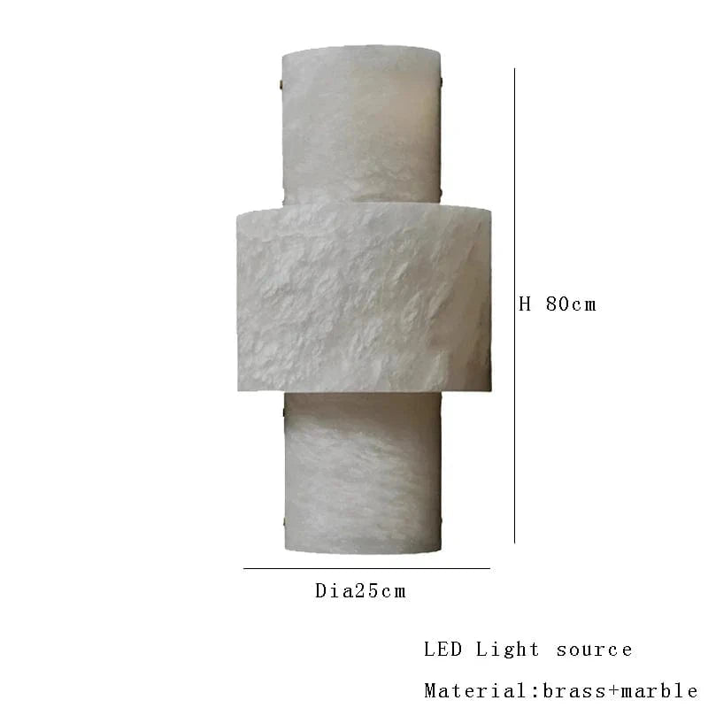 Applique murale LED rétro créative - Lumin'Art | Marco Lucetti C25x80cm / Lumière blanche