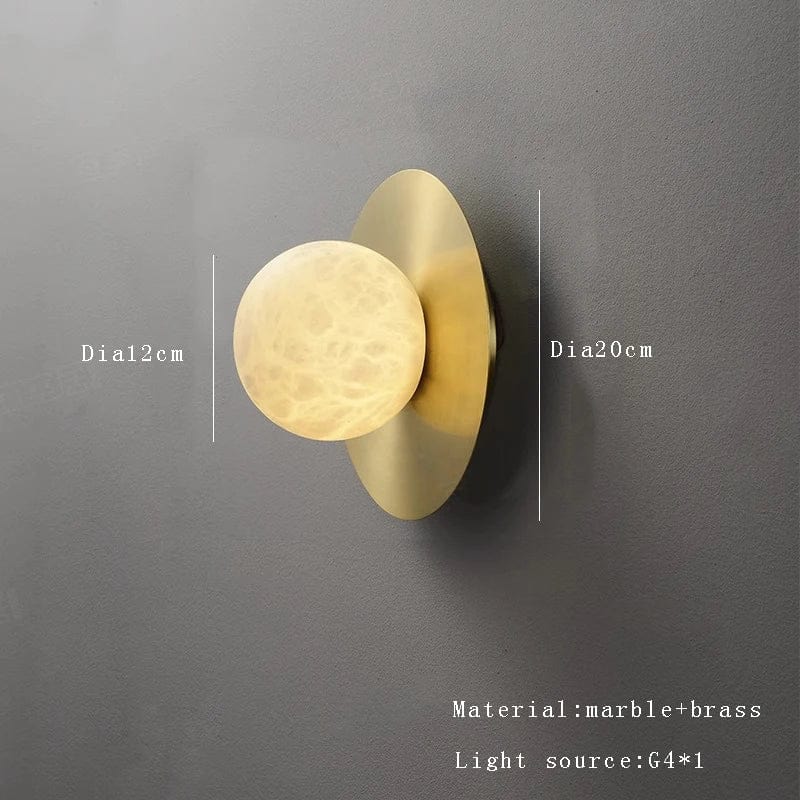 Applique murale LED rétro créative - Lumin'Art | Marco Lucetti E Dia20cm / Lumière blanche