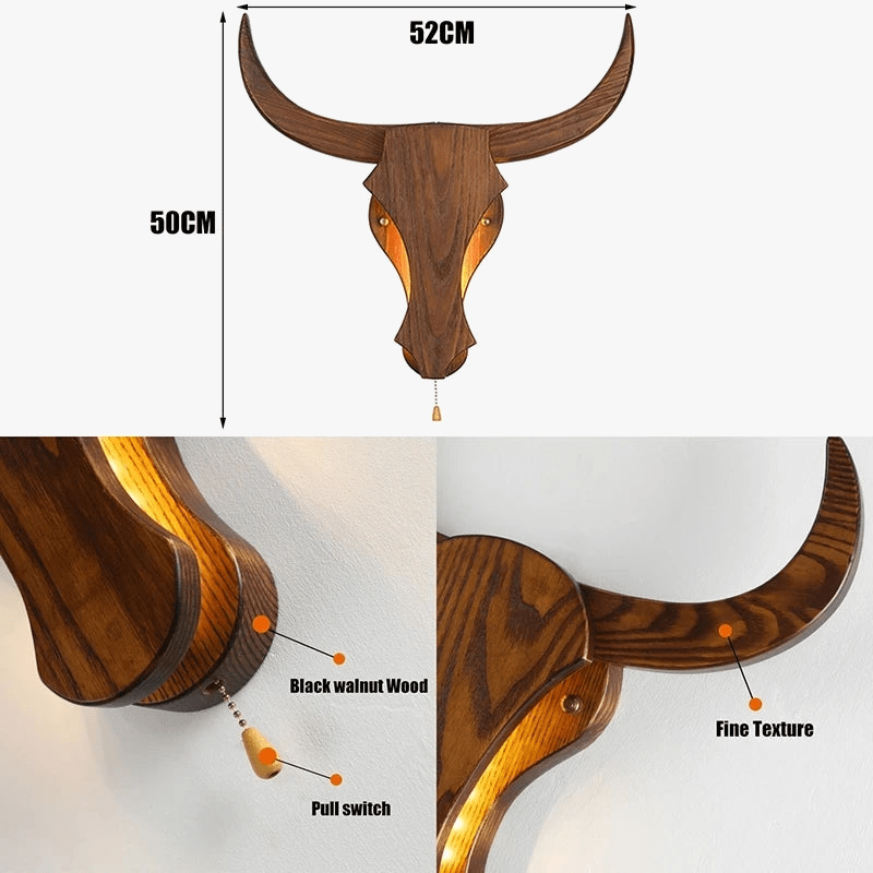 Applique murale LED rétro en bois - Lumière Intemporelle | Marco Lucetti