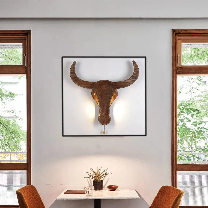 Applique murale LED rétro en bois - Lumière Intemporelle | Marco Lucetti