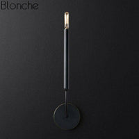 Applique murale LED rétro en métal moderne | Marco Lucetti Noir - 1 lampe