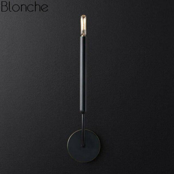 Applique murale LED rétro en métal moderne | Marco Lucetti Noir - 1 lampe