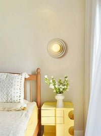 Applique Murale LED Rétro en Résine - Lumin'Art Mural Rond | Marco Lucetti