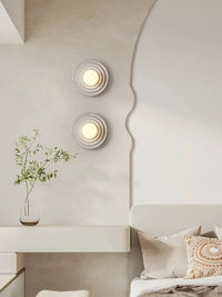 Applique Murale LED Rétro en Résine - Lumin'Art Mural Rond | Marco Lucetti