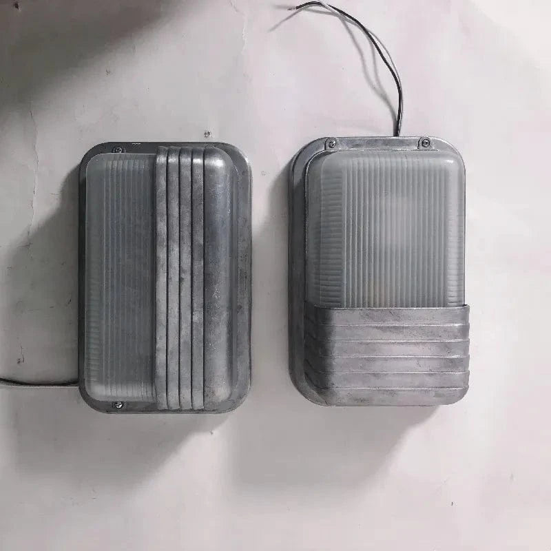 Applique murale LED rétro extérieure  industrielle Vintage IP65 étanche en verre - Luminaflare | Marco Lucetti