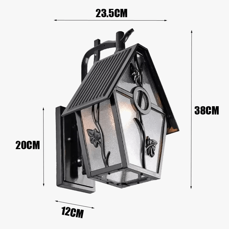 Applique murale LED rétro extérieure waterproof style européen | Marco Lucetti