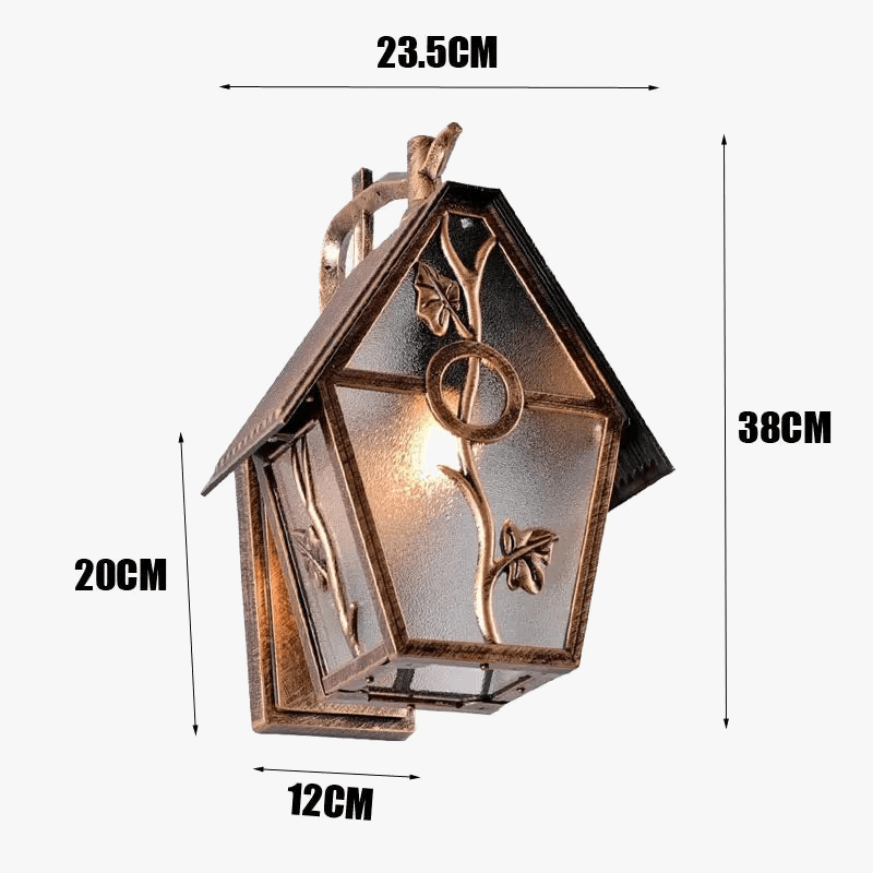 Applique murale LED rétro extérieure waterproof style européen | Marco Lucetti