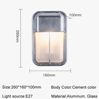 Applique murale LED rétro imperméable en aluminium pour intérieur et extérieur | Marco Lucetti