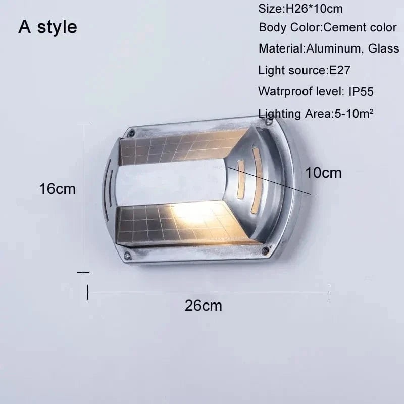 Applique murale LED rétro imperméable en aluminium pour intérieur et extérieur | Marco Lucetti A style