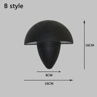 Applique murale LED rétro pour café et salon | Marco Lucetti Noir B / Blanc chaud (2700-3500K)