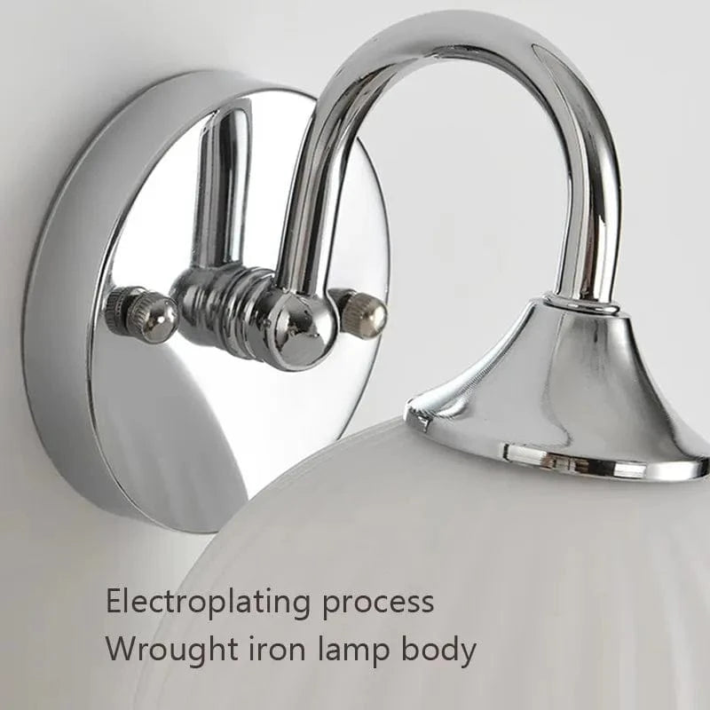 Applique murale LED rétro "Sphère Chromée" | Marco Lucetti