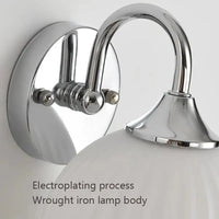 Applique murale LED rétro "Sphère Chromée" | Marco Lucetti