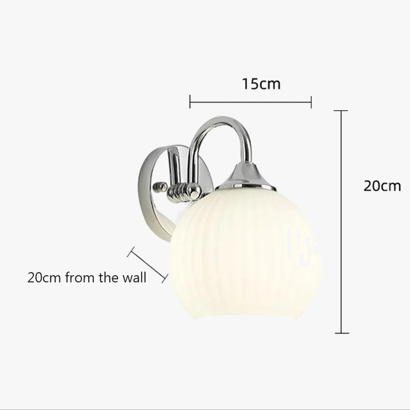 Applique murale LED rétro "Sphère Chromée" | Marco Lucetti