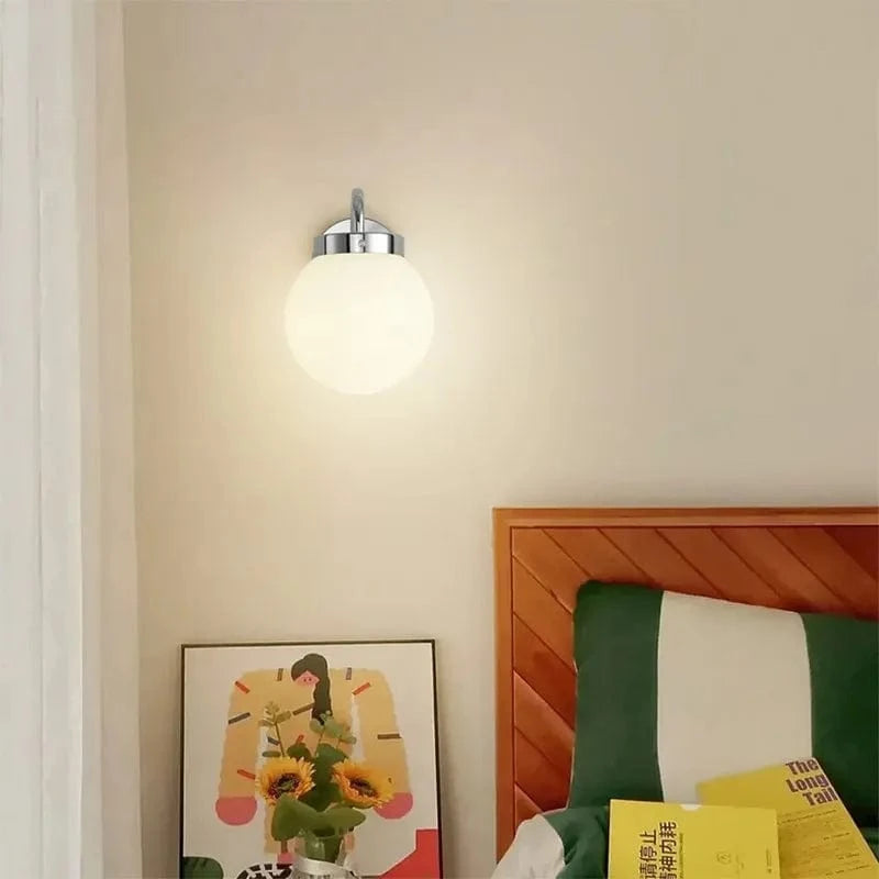 Applique murale LED rétro "Sphère Chromée" | Marco Lucetti