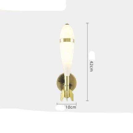 Applique murale LED "Rocket Gold" pour enfant | Marco Lucetti