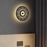 Applique murale LED ronde Art Déco pour une ambiance chaleureuse  | Marco Lucetti