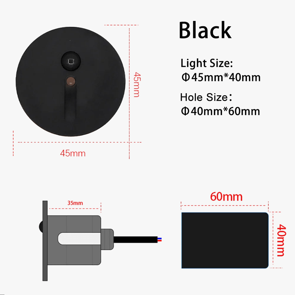 Applique Murale LED Ronde avec Capteur de Mouvement | Marco Lucetti