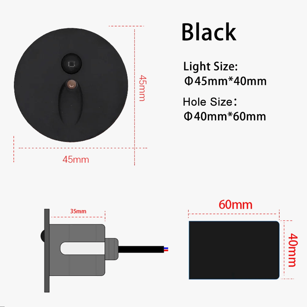 Applique Murale LED Ronde avec Capteur de Mouvement | Marco Lucetti