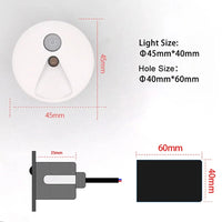 Applique Murale LED Ronde avec Capteur de Mouvement | Marco Lucetti Capteur Blanc B / 3000K / 1,5W