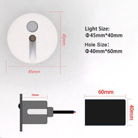 Applique Murale LED Ronde avec Capteur de Mouvement | Marco Lucetti Capteur Blanc D / 3000K / 1,5W