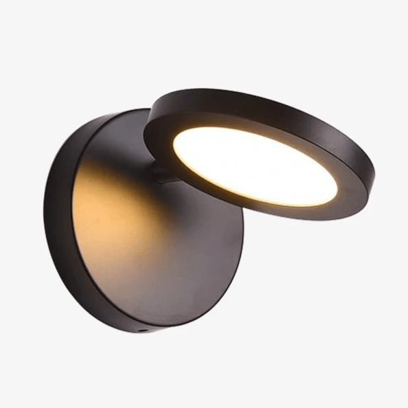 Applique murale LED ronde BesyLights | Marco Lucetti Noir / Chaude