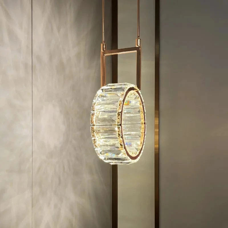 Applique murale LED ronde de luxe en cristal - Édition 2024 | Marco Lucetti