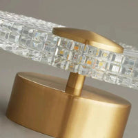 Applique murale LED ronde en acrylique et laiton doré - Set de 3 variables | Marco Lucetti 18 cm / 3 modifiable