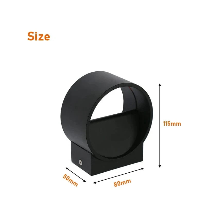 Applique Murale LED Ronde en Aluminium AC90-260V | Marco Lucetti