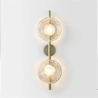 Applique murale LED ronde en verre coloré au design post-moderne - LuminOva | Marco Lucetti