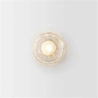 Applique murale LED ronde en verre coloré au design post-moderne - LuminOva | Marco Lucetti