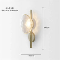 Applique murale LED ronde en verre coloré au design post-moderne - LuminOva | Marco Lucetti A1