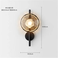 Applique murale LED ronde en verre coloré au design post-moderne - LuminOva | Marco Lucetti B1