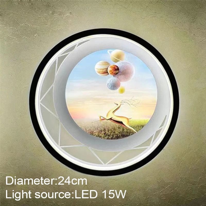 Applique murale LED ronde et moderne | Marco Lucetti 2 / Blanc chaud (2700-3500K)