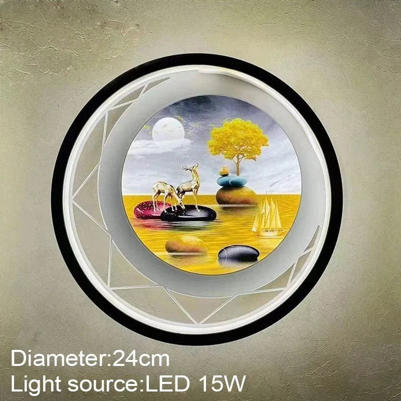 Applique murale LED ronde et moderne | Marco Lucetti 6 / Blanc chaud (2700-3500K)