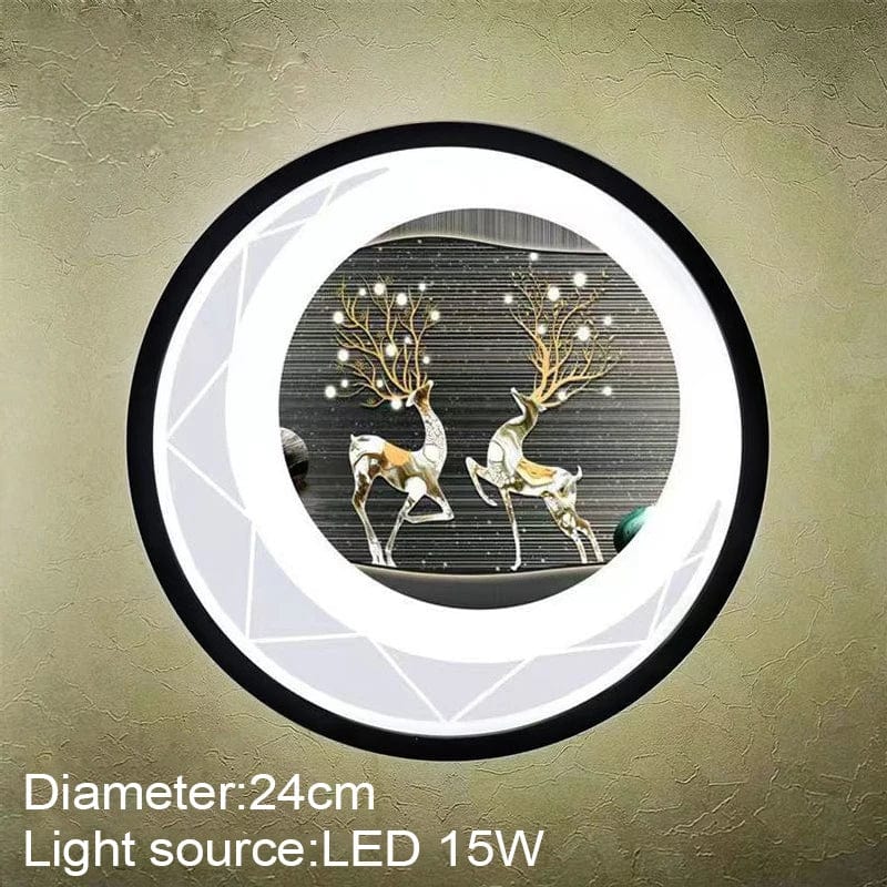 Applique murale LED ronde et moderne | Marco Lucetti 8 / Blanc chaud (2700-3500K)