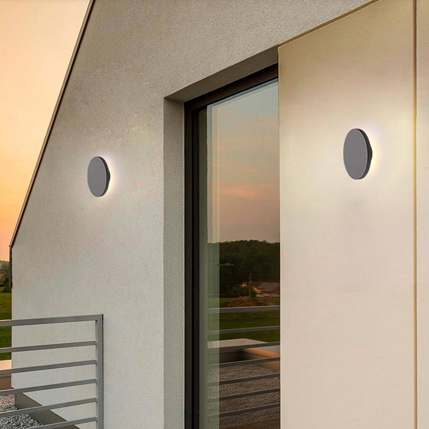 Applique murale LED ronde étanche avec lumière arrière | Marco Lucetti