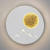 Applique murale LED ronde Moon | Marco Lucetti Blanc / Naturelle