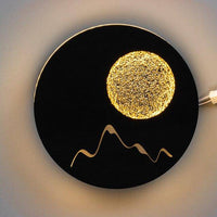 Applique murale LED ronde Moon | Marco Lucetti Noir / Chaude