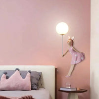 Applique murale LED rose pour une chambre de princesse | Marco Lucetti
