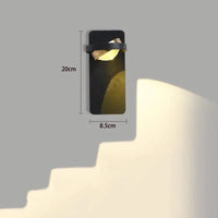 Applique Murale LED Rotation 330° en Aluminium | Marco Lucetti Noir B / Blanc chaud