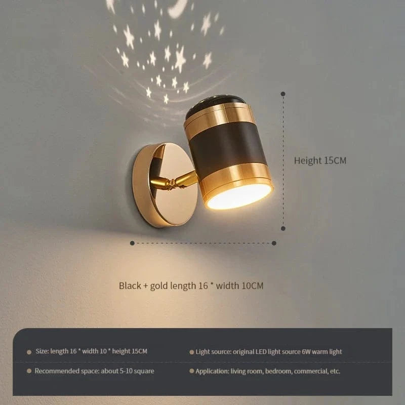 Applique murale LED Rotativa Moderne - Lampe de Lecture Décoration Luminaria | Marco Lucetti Noir / Blanc chaud (2700-3500K)