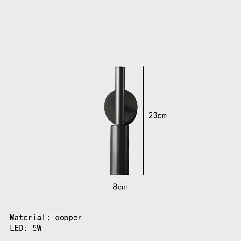 Applique murale LED Rotative avec Variateur de Température - Livraison Directe | Marco Lucetti Noir / 3 Température de couleur