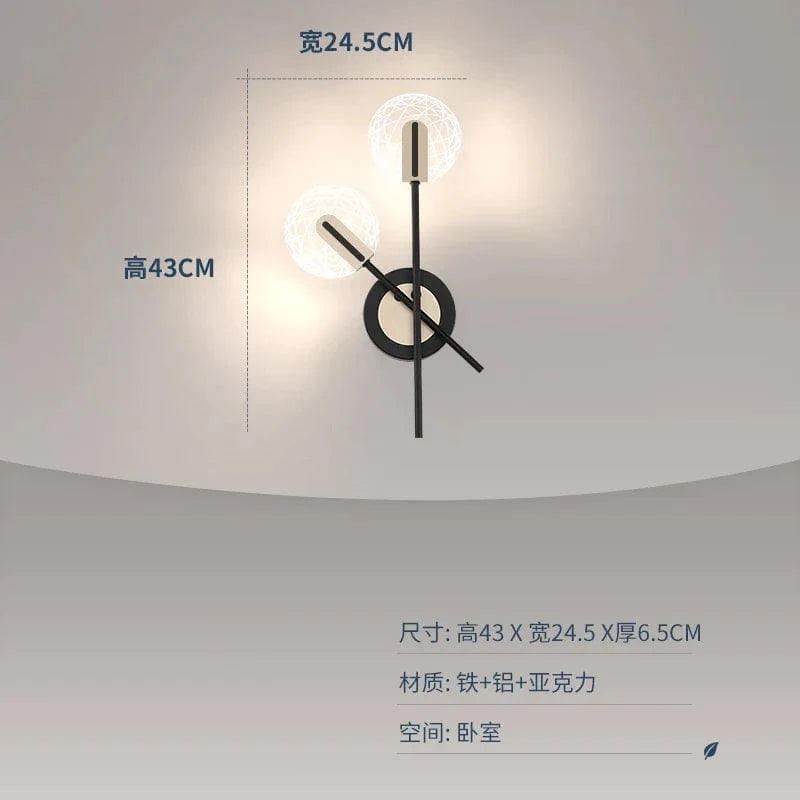 Applique Murale LED Rotative - Design Nordique Moderne | Marco Lucetti Tapez B / Lumière chaude